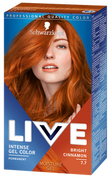 Farby do włosów i szampony koloryzujące - Schwarzkopf LIVE Intense Gel Color  7.7 Bright Cinnamon - miniaturka - grafika 1