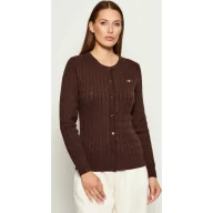 Swetry damskie - Gant Kardigan Slim Fit stretch - miniaturka - grafika 1