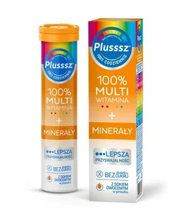Polski Lek Plusssz 100% Multiwitamina + Minerały 20 tabletek musujących - Witaminy i minerały - miniaturka - grafika 1