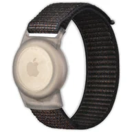Akcesoria do smartwatchy - Opaska pasek dla dzieci Vanfone do Apple AirTag, czarny - miniaturka - grafika 1
