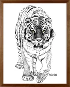 Ramki na zdjęcia - Drewniana ramka na plakat, brązowa, 50x70 cm - miniaturka - grafika 1