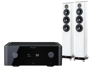 Rotel Michi X5 S2 (czarny) + Vela FS409.2 (biały) - Zestawy stereo - miniaturka - grafika 1