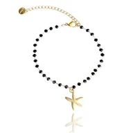 Bransoletki - Bransoletka Na Rękę Stal Chirurgiczna Pozłacana 14K Złotem Bst1455 - miniaturka - grafika 1