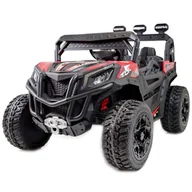 Pojazdy elektryczne dla dzieci - Import SUPER-TOYS MEGA BUGGY RZR TURBO 12 V,4X4 180 W MEGA MOC PILOT MIĘKKIE SIEDZENIE MIĘKKIE KOŁA FUNKCJA BUJANIA KLUCZYK HC301 HC-301-CZERWONY - miniaturka - grafika 1