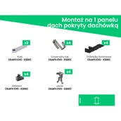 Akcesoria do kolektorów i fotowoltaiki - ESDEC Element konstrukcyjny PV 1 moduł dach skośny - miniaturka - grafika 1