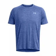 Koszulki sportowe męskie - Męska koszulka treningowa Under Armour UA Tech Textured SS - niebieska - UNDER ARMOUR - miniaturka - grafika 1