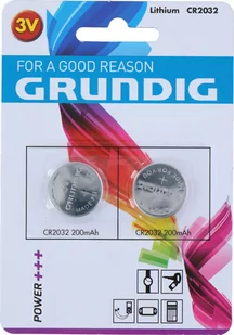 Baterie płaskie litowe CR2032 GRUNDIG x2 - Baterie i akcesoria - miniaturka - grafika 1
