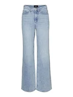 Spodnie damskie - VERO MODA Dżinsy damskie, jasnoniebieski (light blue denim), 34W / 32L - miniaturka - grafika 1