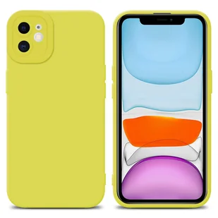 Etui Cadorabo do Apple iPhone 12 z żółtym silikonowym etui TPU na telefon komórkowy - Etui i futerały do telefonów - miniaturka - grafika 1