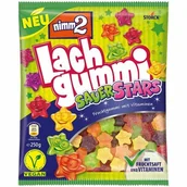 Żelki - Nimm2 Lach Gummi Sauer Stars Vegetarian 250g - miniaturka - grafika 1