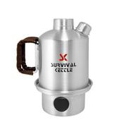 Kuchnie turystyczne - Survival Kettle - Czajnik turystyczny Silver Half - 0,6 l - miniaturka - grafika 1