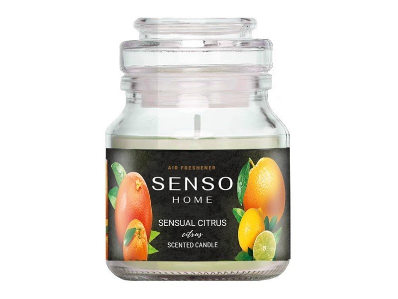 Zapach SENSO Home Scented Candle, świeca zapachowa 130 g, Sensual Citrus