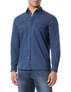 camel active Męska koszula 409118/8S18, niebieski (Night Blue), 6XL - Koszule męskie - miniaturka - grafika 1