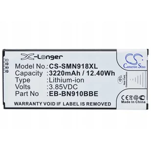 Cameron Sino Samsung Galaxy Note 4 EB-BN910BBE 3220mAh 12.40Wh Li-Ion 3.85V NFC - Baterie do telefonów - miniaturka - grafika 1