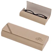 Akcesoria do okularów - Etui okularowe na magnes ET-131C beżowy - miniaturka - grafika 1