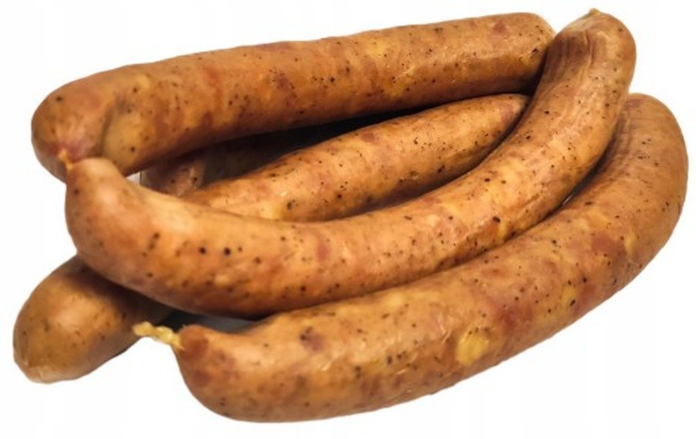 Kiełbasa śląska wieprzowa średnio rozdrobniona wędzona parzona około 0,8 kg