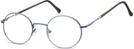 Okulary korekcyjne, oprawki, szkła - Lenonki okrągłe Okulary oprawki optyczne 926A ciemne niebieskie - miniaturka - grafika 1