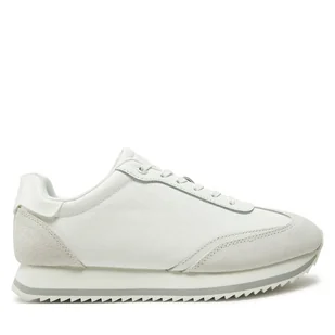 Sneakersy Calvin Klein Runner Lace Up - Mono Mix HW0HW02294 Biały - Sneakersy damskie - miniaturka - grafika 1