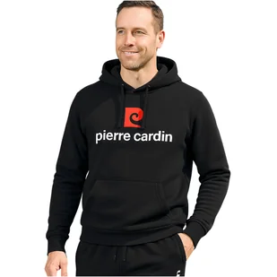 Pierre Cardin Bluza Męska Dresowa Czarna z Kapturem Rozmiar L - Bluzy męskie - miniaturka - grafika 1