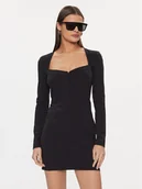 Sukienki - Patrizia Pepe Sukienka codzienna 8A1257/J129-K103 Czarny Regular Fit - miniaturka - grafika 1