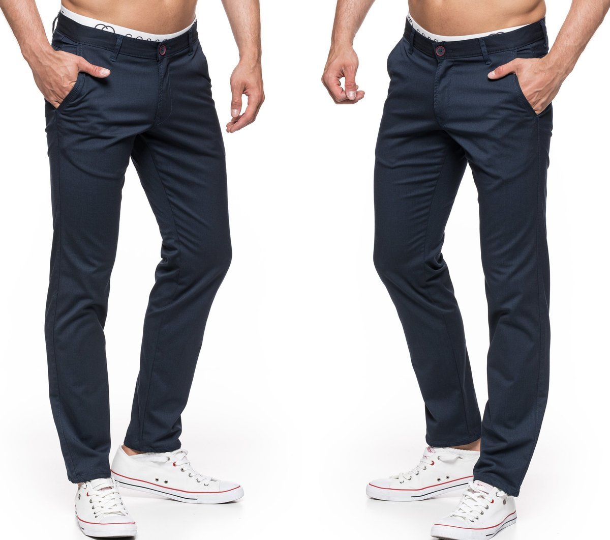 SPODNIE MĘSKIE CHINOS STANLEY - 411/056 -100cm/L34