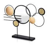 Dekoracje domu - Lumarko Dekoracja Z Lustrem 48x7xh37cm - miniaturka - grafika 1