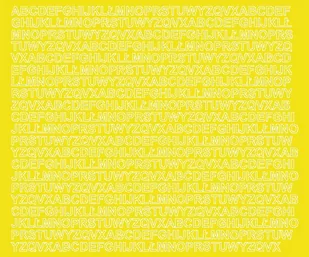 Litery samoprzylepne z połyskiem, żółte, 7 mm - Pasmanteria Litery samoprzylepne z połyskiem, żółte, 7 mm - Pasmanteria - miniaturka - grafika 1