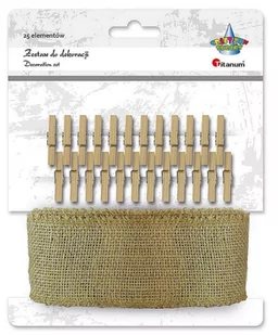 Titanum Klamerki drewniane 24szt - Pozostałe akcesoria dla plastyków - miniaturka - grafika 1