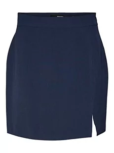 VERO MODA Damska spódnica VMTROIAN MR Mini Slit Skirt Rock, Navy Blazer, M, granatowy blezer, M - Spódnice - miniaturka - grafika 1