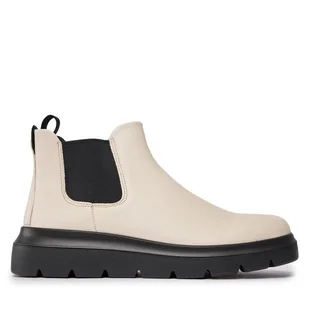 Sztyblety ECCO Nouvelle 216233-01378 Écru - Botki damskie - miniaturka - grafika 1