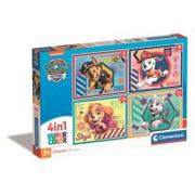 Puzzle - Puzzle 4w1 Super Kolor Paw Patrol Clementoni - miniaturka - grafika 1
