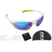 Okulary przeciwsłoneczne - Accent Okulary Crest biały-zielony / Kolor soczewek: nie dotyczy / Rodzaj szkieł: standardowe 610-40-702_ACC - miniaturka - grafika 1