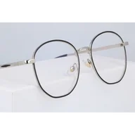 Okulary korekcyjne, oprawki, szkła - Okulary lenonki owalne z filtrem BLUE LIGHT do komputera zerówki 2538-2 - miniaturka - grafika 1