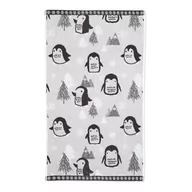 Ręczniki - Jasnoszary bawełniany ręcznik 50x85 cm Cosy Penguin – Catherine Lansfield - miniaturka - grafika 1