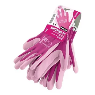Reis Rękawiczki robocze damskie różowe r.6 RAWRHOTPINKPURW6 - Rękawice robocze - miniaturka - grafika 1