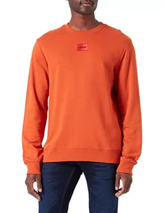 HUGO sweter męski, Dark Orange801, L - Swetry męskie - miniaturka - grafika 1