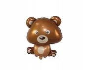 Baby shower i roczek - Balon foliowy balony UROCZY MIŚ urodziny roczek 60cm - miniaturka - grafika 1