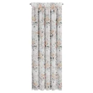 Zasłony - Zasłona 140x270 Ellie z motywem kwiatowym kremowa gotowa na taśmie Z10 - miniaturka - grafika 1