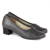 Półbuty damskie - Sórzane półbuty Monax MC popiel - miniaturka - grafika 1