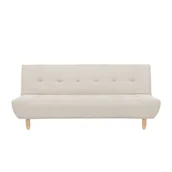 Sofy i kanapy - Beliani Sofa trzyosobowa tapicerowana beżowa ALSTEN - miniaturka - grafika 1