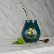 Dzbanki i imbryki - CERAMICZNE MATERO YERBADOR PRO 2 – SZMARAGDOWA ZIELEŃ - miniaturka - grafika 1