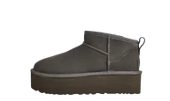 Śniegowce damskie - UGG Classic Ultra Mini Platform Boot Charcoal - miniaturka - grafika 1