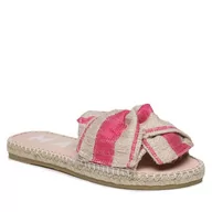 Espadryle damskie - Espadryle Manebi Sandals With Knot G 4.5 JK Bold Pink Stripes On Natural - miniaturka - grafika 1