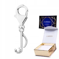 Wisiorki - ZAWIESZKA SREBRNA Wisząca Nuta Nutka Muzyczna Hobby Pasja Muzyka SREBRO 925 - miniaturka - grafika 1