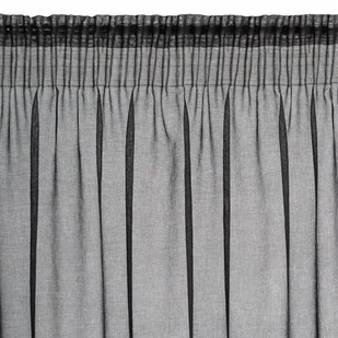 Firana gotowa EUROFIRANY Carli 140 x 250 cm Czarny - Firany - miniaturka - grafika 1