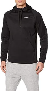 Nike Męska bluza M Nk Thrma Hd Po Black/(Dark Grey) M - Bluzy męskie - miniaturka - grafika 1