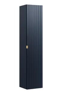 Comad Santa Fe Deep Blue szafka 160 cm boczna wysoka wisząca Niebieski Indigo SANTAFEDEEPBLUE80-01-B-1D2S - Szafki łazienkowe - miniaturka - grafika 2