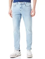Spodenki męskie - BOSS Męskie spodnie jeansowe Delano Bc-c, Turquoise/Aqua449, 35W / 34L - miniaturka - grafika 1