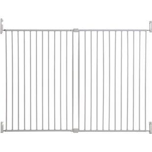 Dreambaby Broadway Gro-Gate Bardzo szeroka i bardzo duża bramka zabezpieczająca (pasuje do 76 - 134 cm), biała - Zabezpieczenia dla dzieci - miniaturka - grafika 1