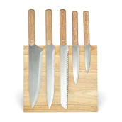 Noże kuchenne - Zestaw 5 noży i uchwytu magnetycznego LIVOO - miniaturka - grafika 1